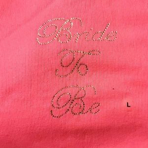 Ladies Bride To Be Tank Top with jewels.